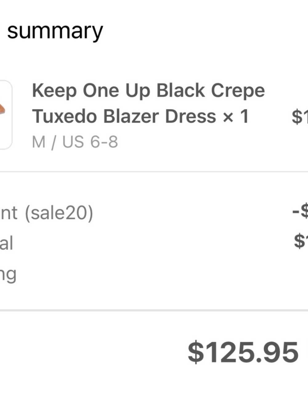 One Shoulder Tuxedo Dress - Picture 6 of 6